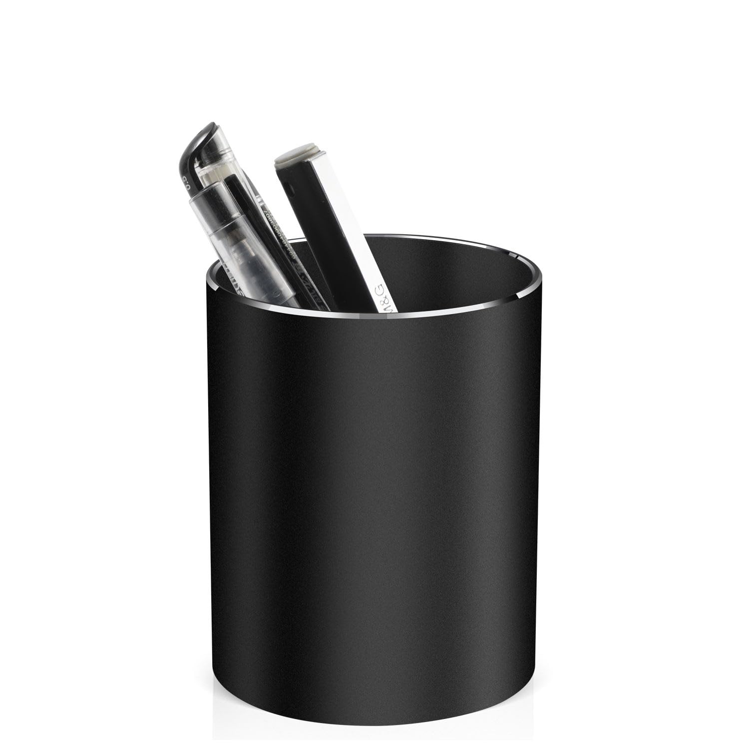 Pen holder, aluminum alloy waterproof pen holder, desktop simple and modern minimalist, multifunctional office supplies for families, kids and schools