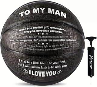 Customized Basketball, Ideal Gift for Daughter to Dad on Birthdays, Anniversaries, Christmas and Other Special Days, International Standard Size,with Pump