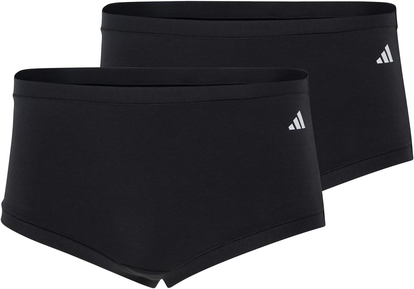 adidas Women's Active Modal Comfort Shortie 2-Pack, Black, Small
