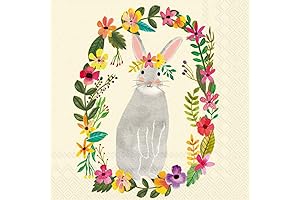 Boston International Paper Napkins with Floral Bunny: The Perfect Easter Beverage Companion