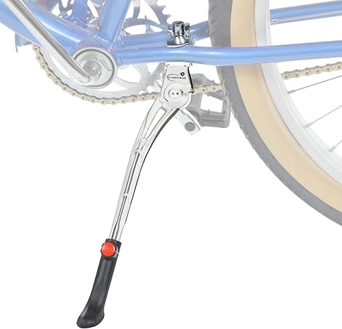 Lumintrail, soporte de montaje central para bicicleta, pie de apoyo, ajustable, aleación de aluminio, se adapta a 24"-28"...