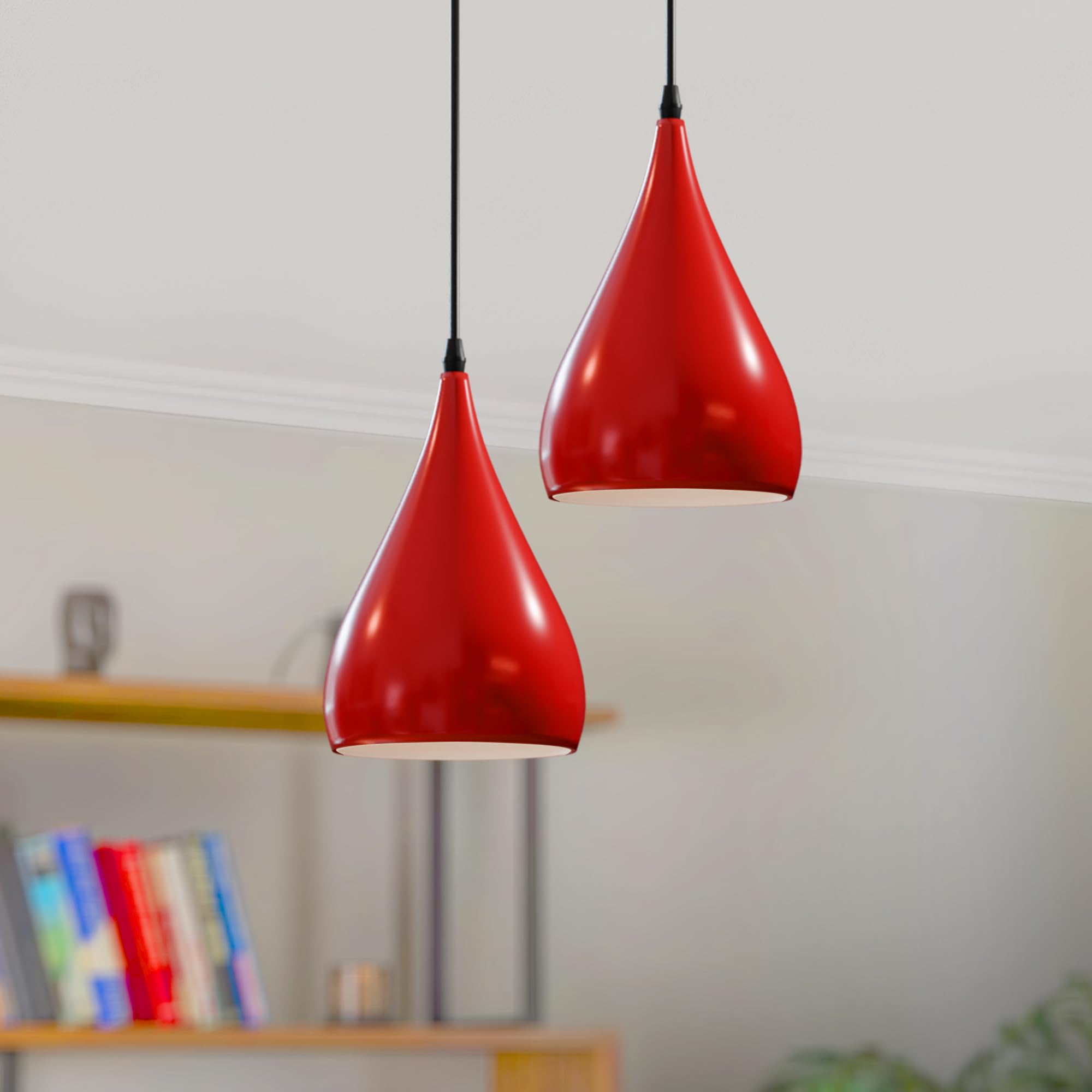 Lampada A Sospensione Industriale Retrò E27 – Paralume In Metallo Multicolore, Cavo Regolabile, Per Cucina E Sala Da Pranzo - 2