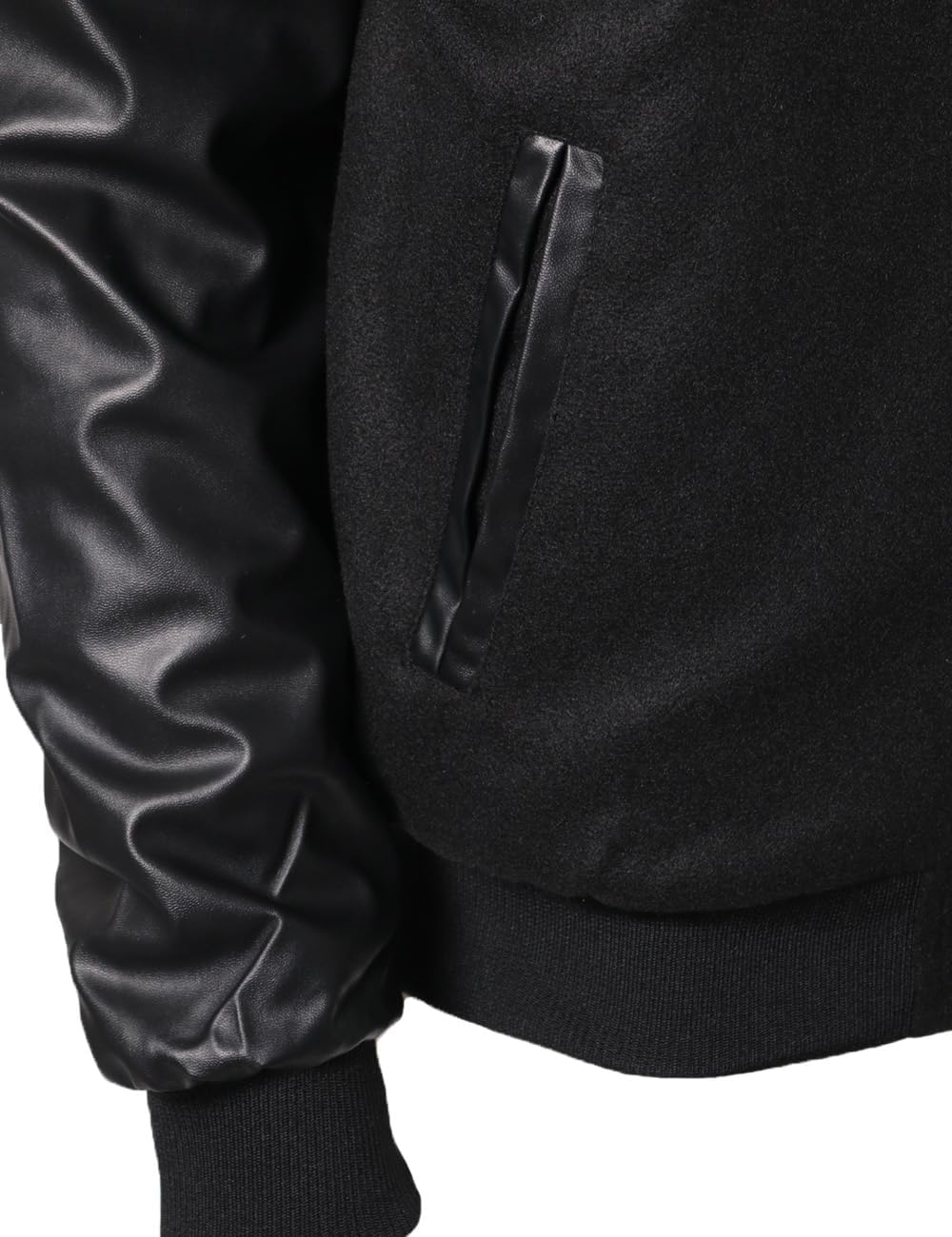 URBANJ Men's Varsity Jacket Baseball Letterman Bomber Jackets