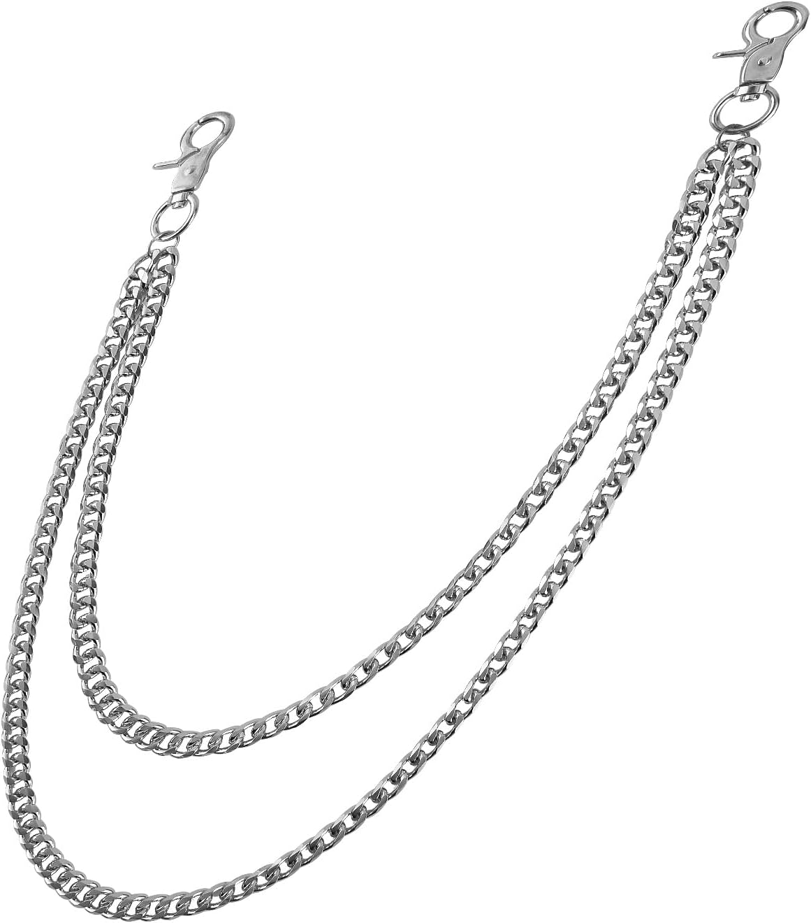 Heavy Duty Wallet Chain for Men & Women – Punk Biker Keychain for Jeans, Belt Loops & Pocket Use