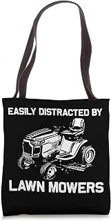 Cool Lawn Mower For Men Women Lawn Mowing Worker Landscapers Tote Bag