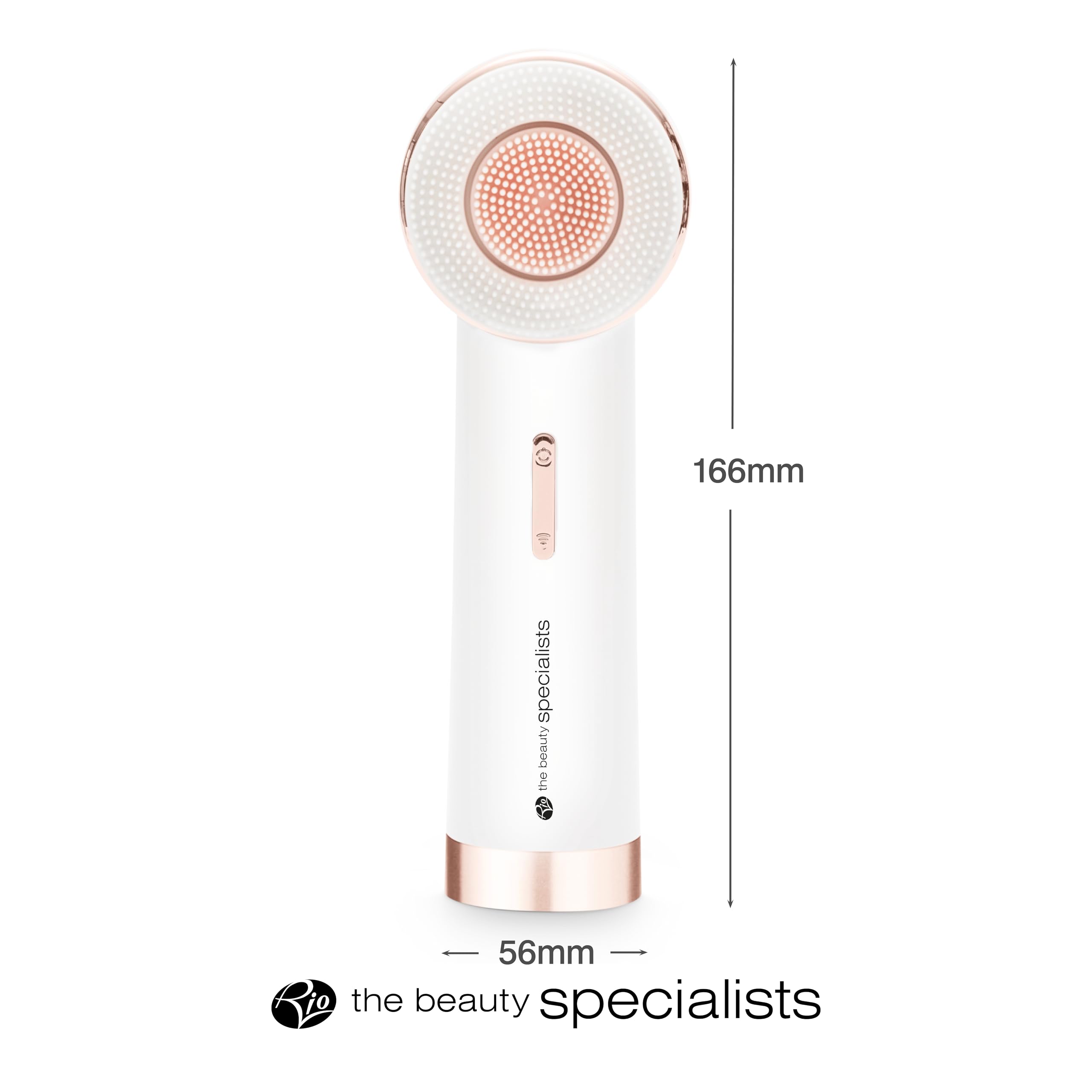 Rio Pure Cleanse Deep Gesichtsreinigung & Peeling Gesichtsbürste mit 2 Bürstenköpfen für Tiefenreinigung, sanftes Peeling, Entfernen von Mitessern, Massage IPX7 Wasserdicht