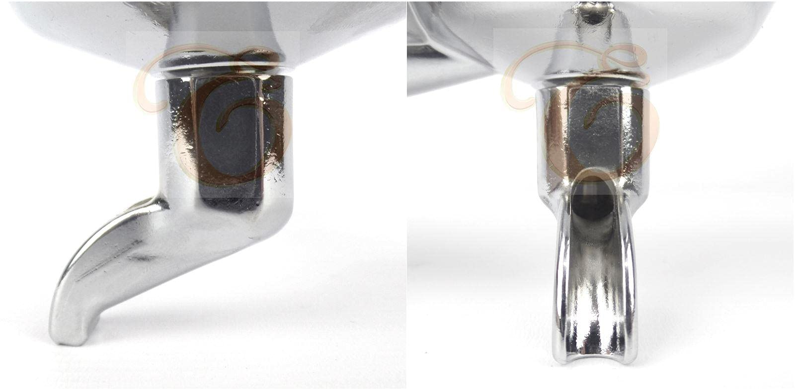Produktbild von Ersatz-Siebträgerauslauf 58 Mm Aus Edelstahl – Einzeln Oder Doppelt, Für Espressomaschinen (2 Stück)