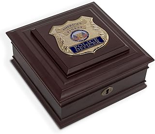 Allied Frame US Police Officer Medallion Desktop Box