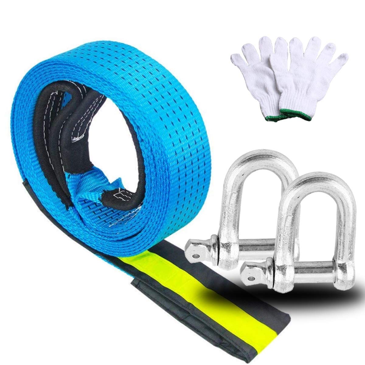 Cordes de remorquage 8T avec crochets pour camion et SUV
