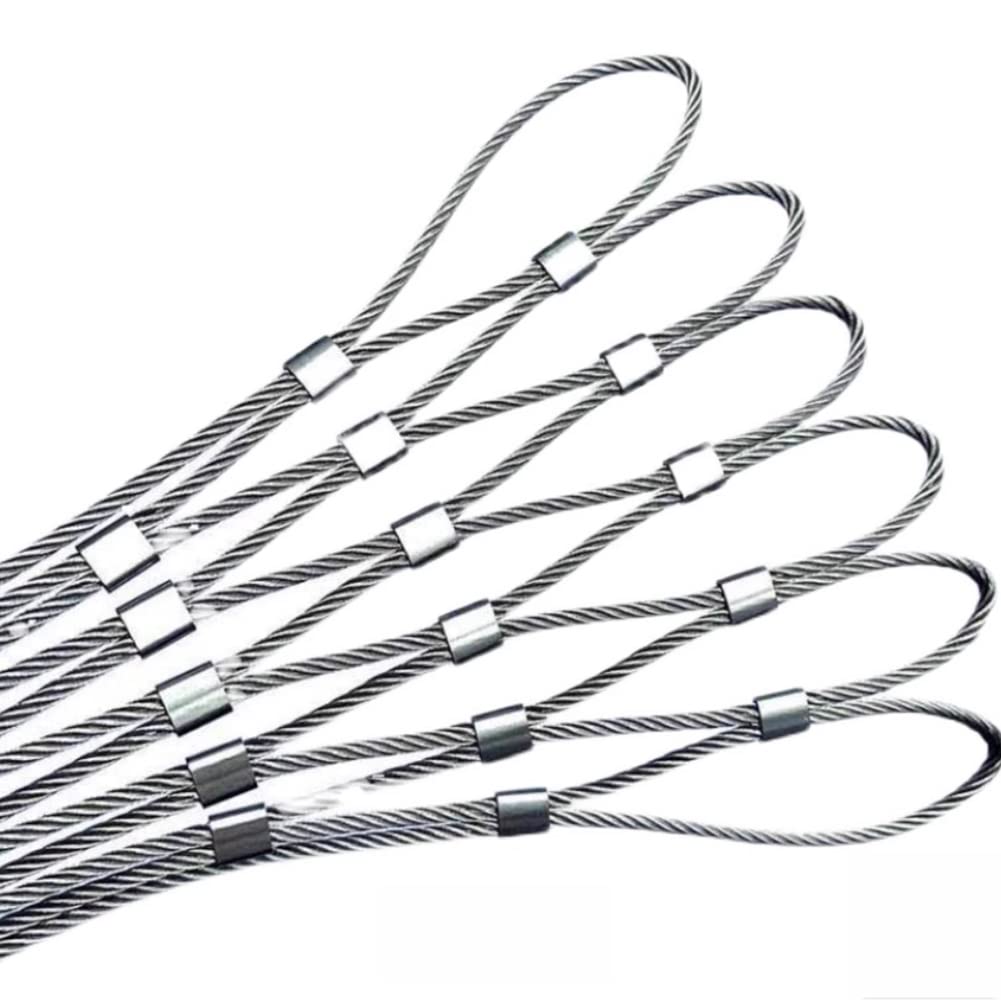 CHENWMZ Rete di Sicurezza in Acciaio Inossidabile Flessibile per Gabbie per Zoo, balconi e Scale, Protezione in Filo Metallico, Rete Rigida e Resistente al Calore, Facile da tagl