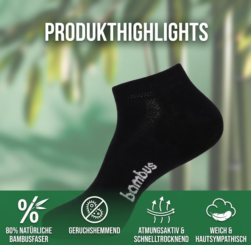 Jeasona 8 Pares Calcetines Bambu Hombre 47-49 Calcetines Tobilleros Hombre Negro para Diabeticos Antisudor Transpirables Finos sin Goma Meias Homem Verano