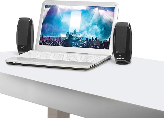 Logitech S150 USB Stereo Hoparlör, 2.0, İnce ve Hafif Tasarım, Kompakt ve Taşınabilir, Kolay Ses Kontrolleri, LED Işıklı Gösterge, Sessize Alma Düğmesi, 2 W, Siyah