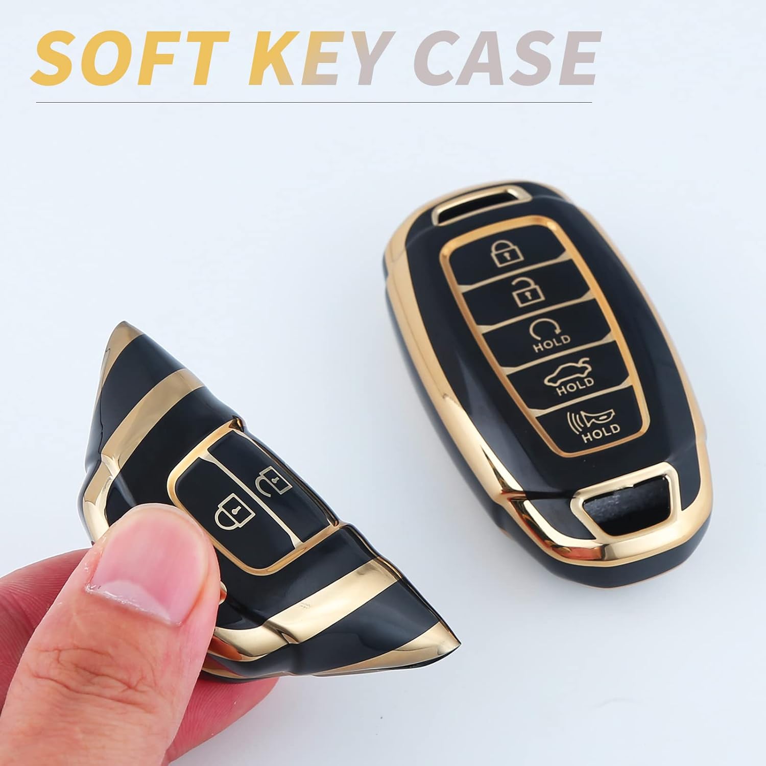 for Hyundai Key Fob Cover,Soft TPU 360 Degree Protection for 2019 2020 2021 2022 Hyundai - Image 4