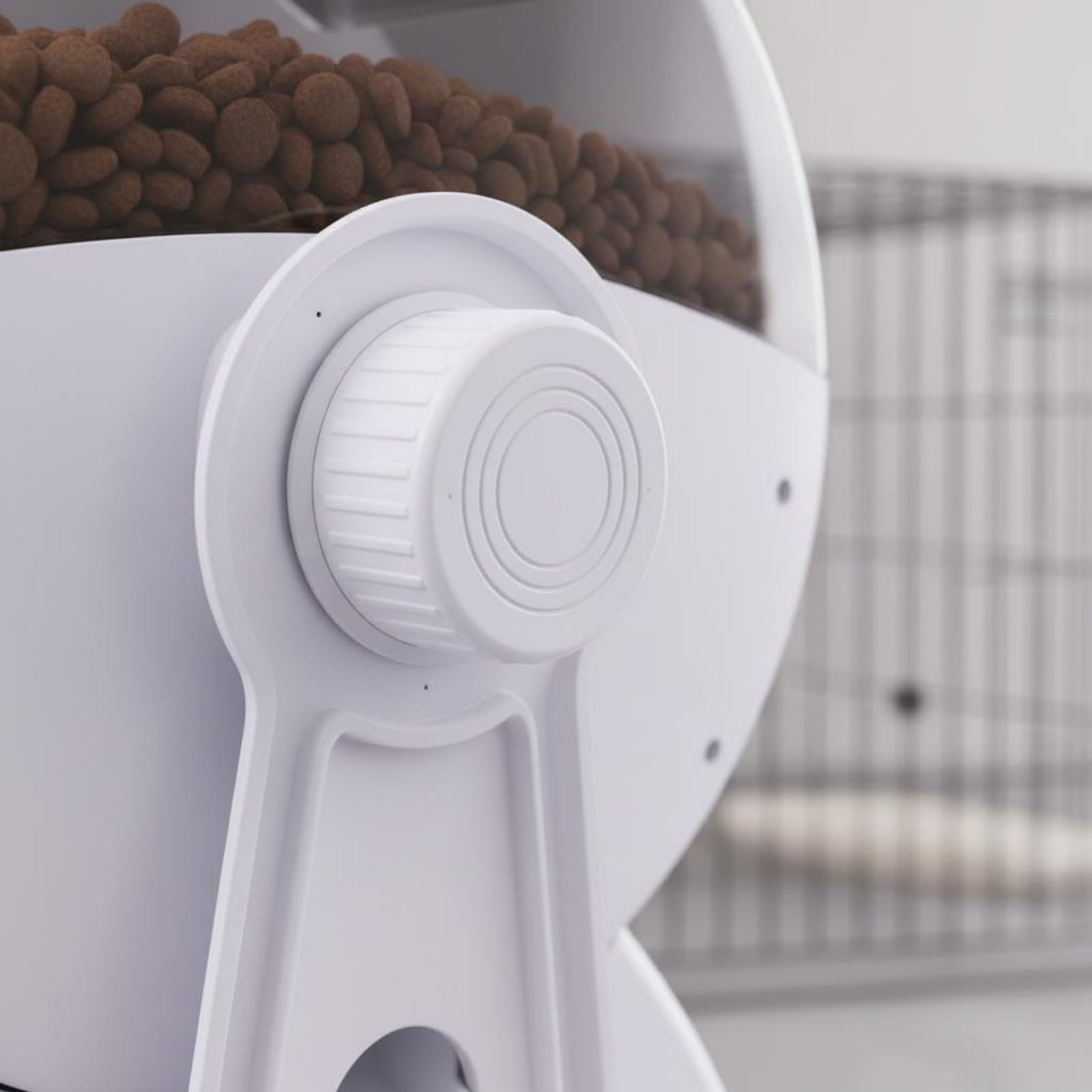 Alimentador Automático Dispensador de Comida Programable para Mascotas con Diseño Colgante Que Ahorra Espacio Doble Sellado con Desecante para, Modelo con Video