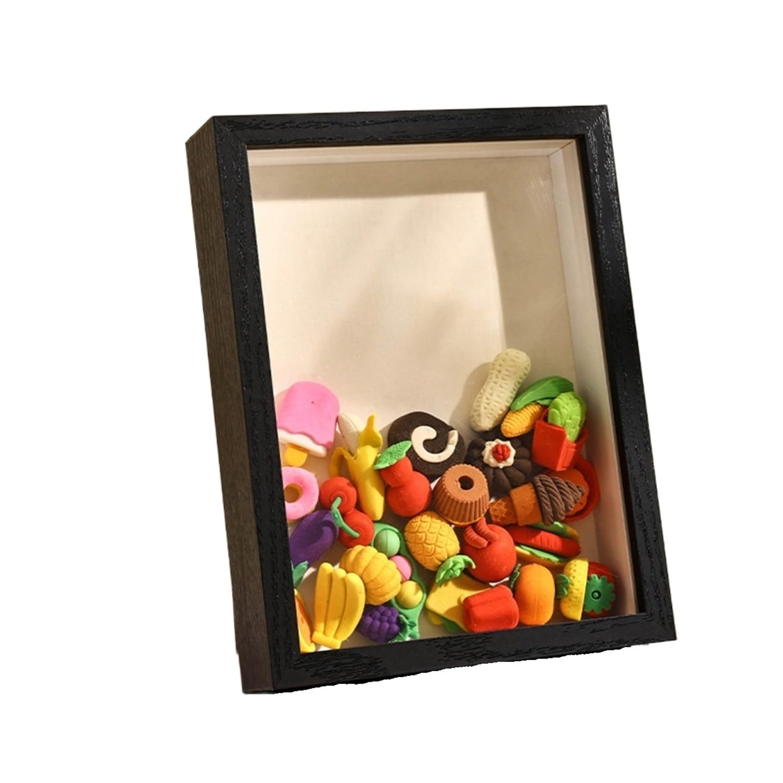 2PCS Shadow Box Frame 3D Hollow 3cm 5cm Photo Dried Flower Specimen Holder Handmade DIY Handwork Display Home Decoration for Tabletop and Wall(Black,Rectangle-6in)