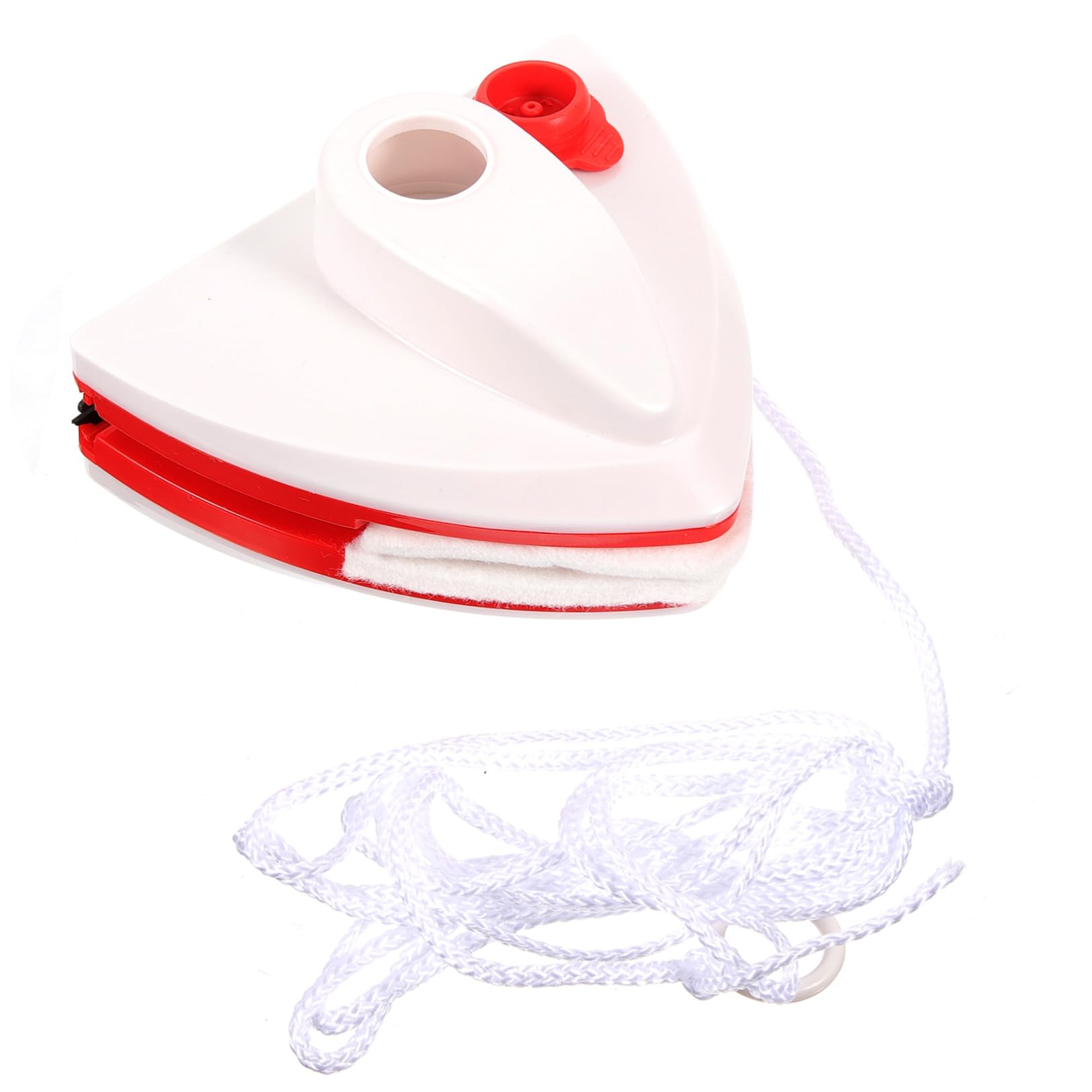 Limpiacristales Magnético de Doble Cara, Cepillo Triangular para Limpiar Vidrios, Abs y Imán, Blanco, para Cristales y Ventanas de Dormitorio, Uso Doméstico