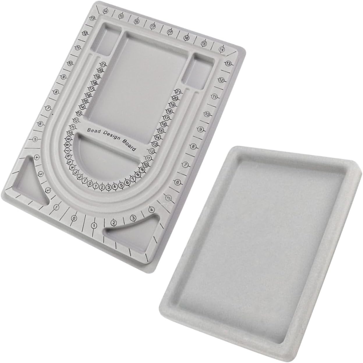 LIFKOME 2pcs Bead Design Tray for Jewelry Making Bead Boards with Grooves for Easy Organizing for Diy Bracelets and Necklaces Durable Crafting Tools