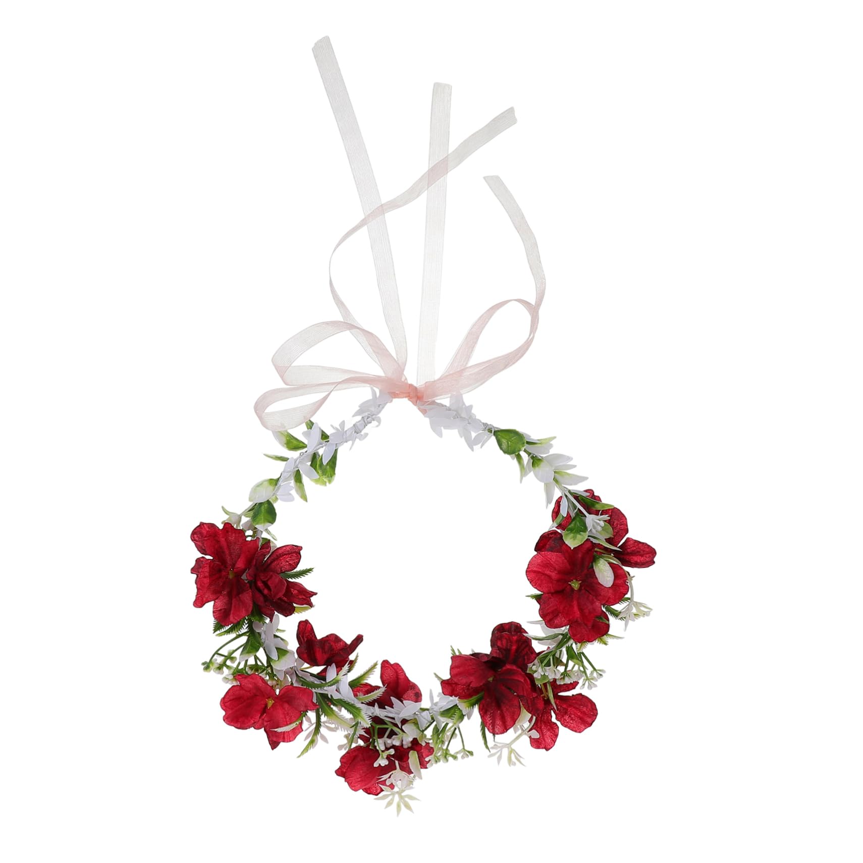 5 Stück Kranz Tiara Blumenstirnbänder Für Frauen Künstliche Blumenkrone Blumenhaarkranz Für Frauen Blumenkranz Krone Blumenmädchen Stirnband Blumenstirnband Für Haariger