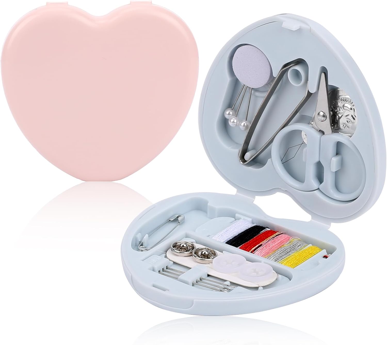 2 Pack Mini Travel Sewing Kit, Portable Sewing Kit Box DIY
