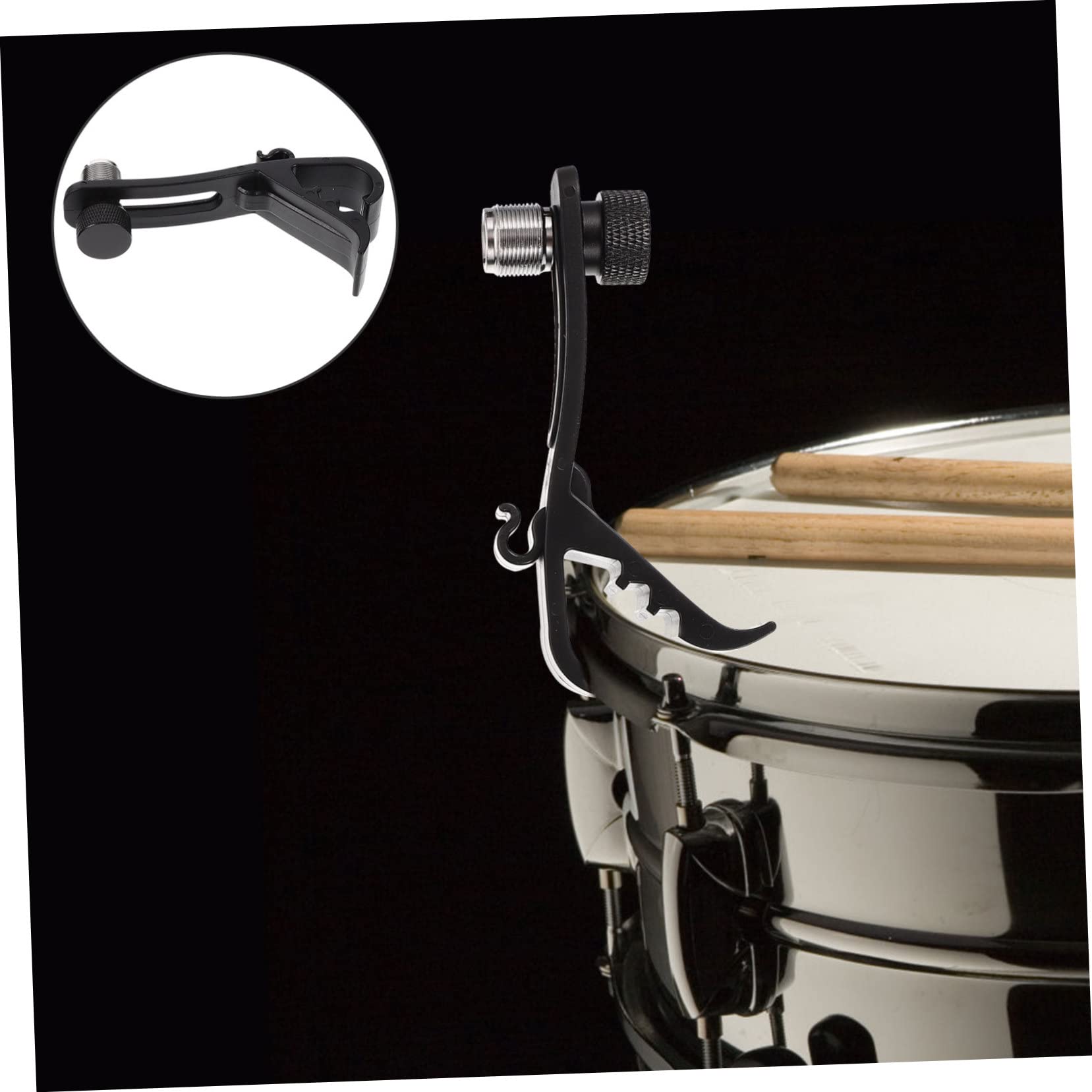 Artibetter 4Pcs Shock Microphone Clamps for Drum Set Mic Clip Holder Design for Percussion Instruments Fits Standard Microphones