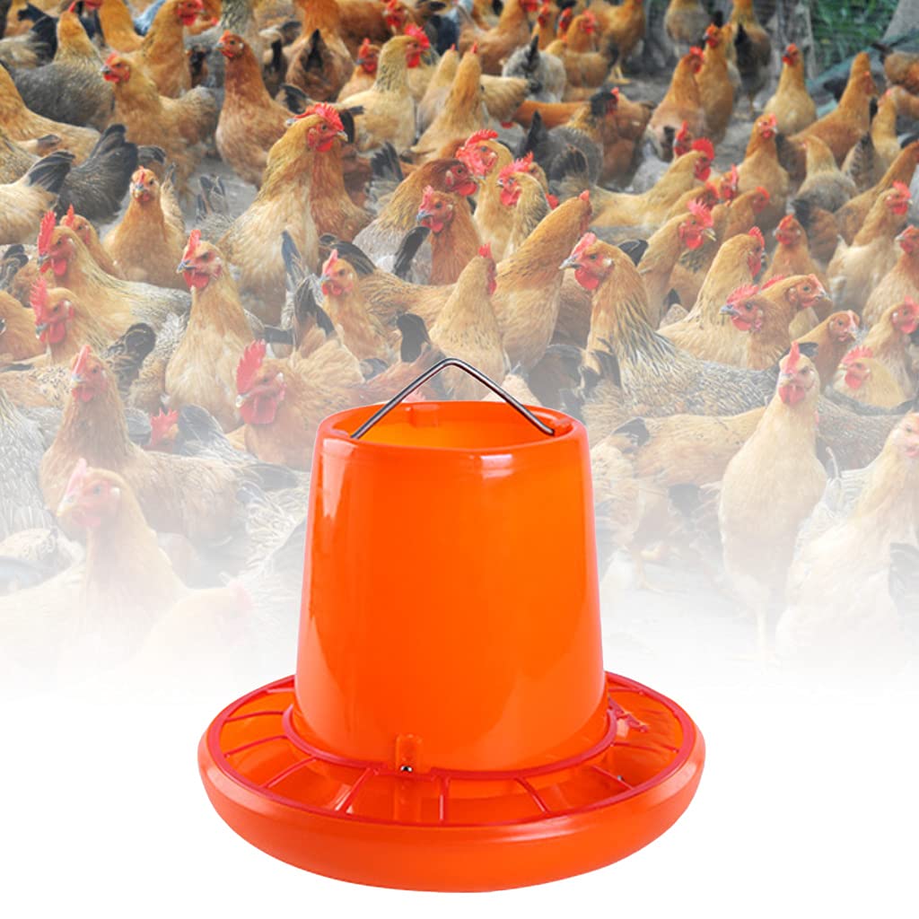HamaLa Hühnerfuttereimer für Ente Kunststoff Wasserspender Geflügeltränke Leicht zu reinigen Sehr praktisch für Stall Baby Küken Feeder Ständer Kein Abfall