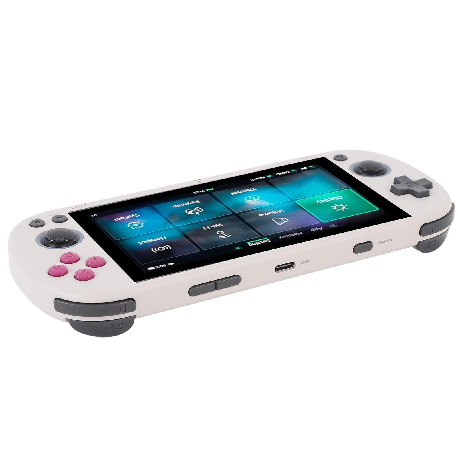 Console de Jeu Rétro Portable de 64 Go, écran Clair de 4,96 Pouces, Console de Jeu Vidéo Portable pour Les Fans de Jeux Vidéo Rétro (Grise)