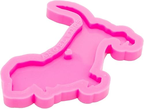 Miniatura 4 de Super brillante Basset Hound moldes de silicona llavero DIY lindo collar de perro joyería de resina epoxi molde de silicona llavero colgante resina