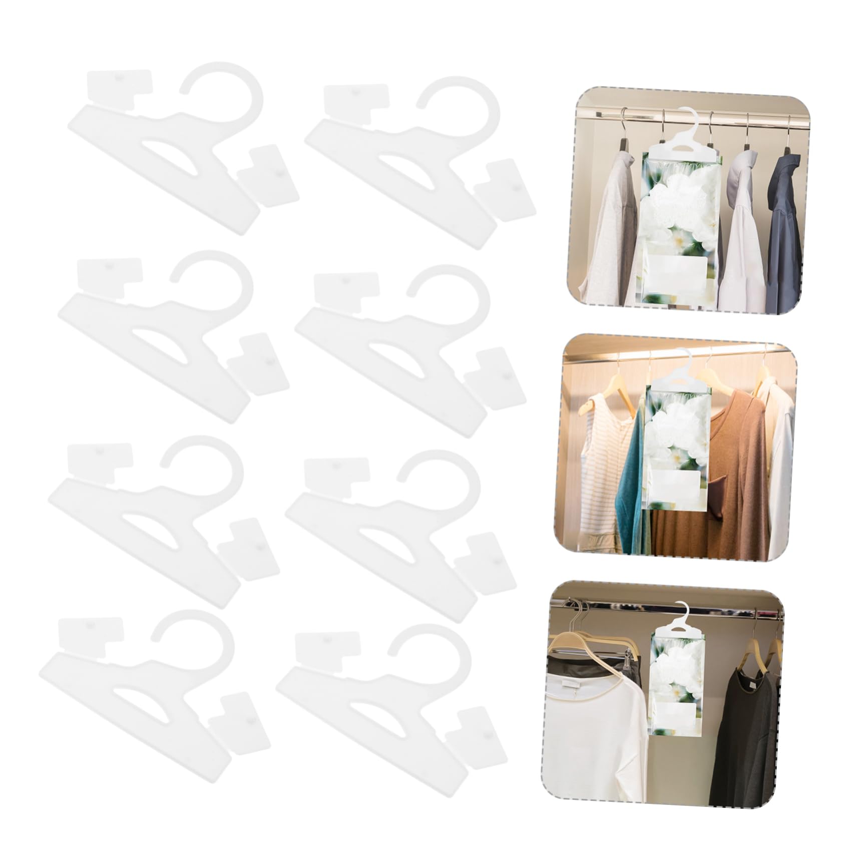 POPETPOP 100piezas Bolsas Deshumidificadoras Gancho Absorbentes De Humedad para Baño Accesorios para Dormitorio Perchas Deshumidificadoras para Armario Paquete