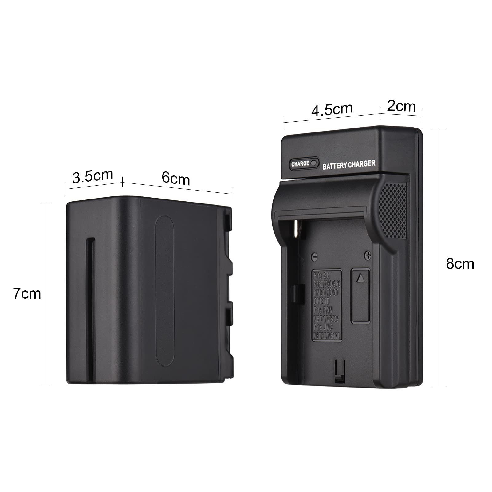 Alta Capacità Smart Schermo USB Caricabatterie Per Sony NP-F530 - Foto 2