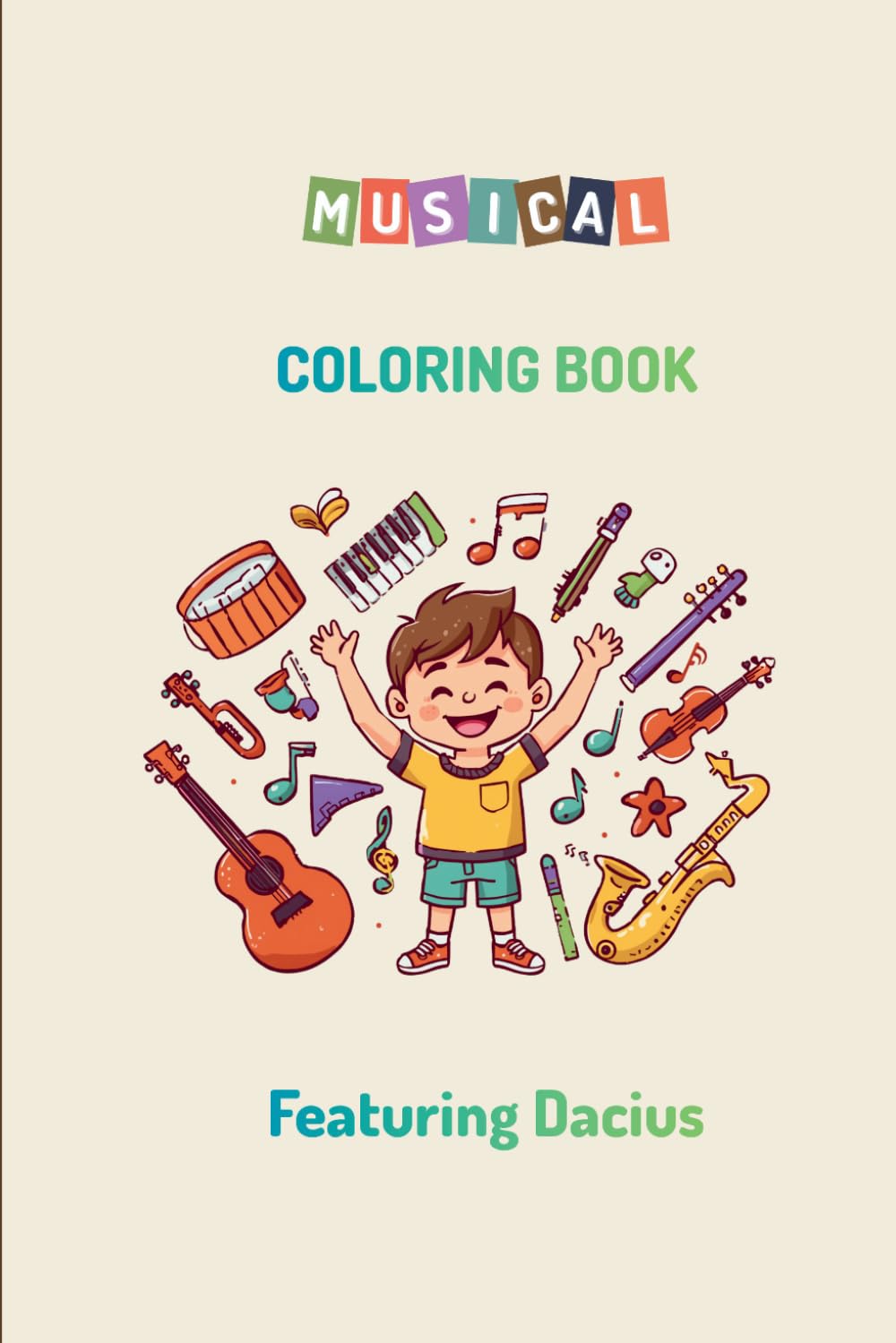 Musical Instruments Coloring Book for Kids: A Simple and Educational Music Activity Book for Toddlers, Preschoolers and Kindergarten - Learn About Instruments While Coloring