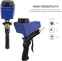 Vista 4 de NEIKO 30068A Air Sand Blaster Gun Remove Paint, Rust, Stains, and Grime on Surfaces Gravity Feed Replaceable Steel Nozzle