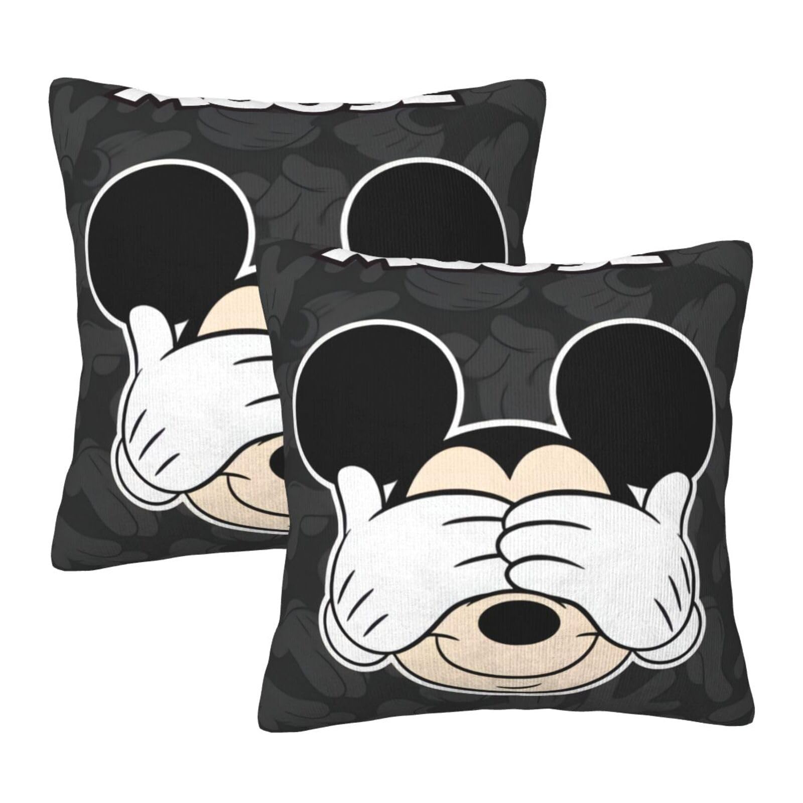 ミッキーマウス クッションカバー 2個セット　限定品 ミッキーマウス クッションカバー 2個セット 限定品