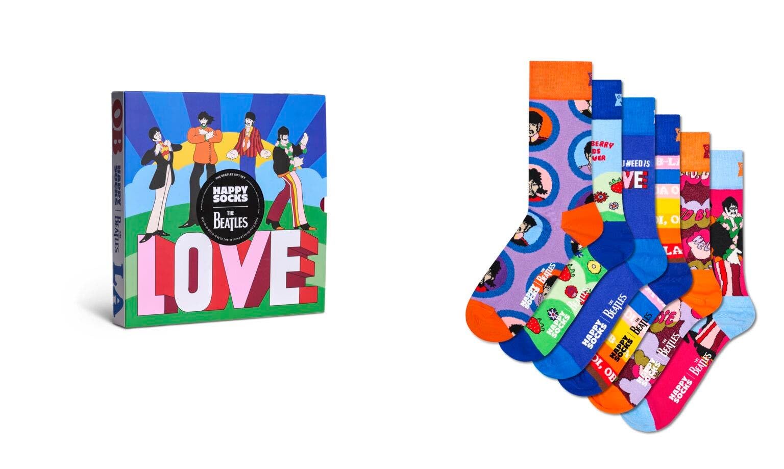 Happy Socks The Beatles - Set de regalo (6 unidades)