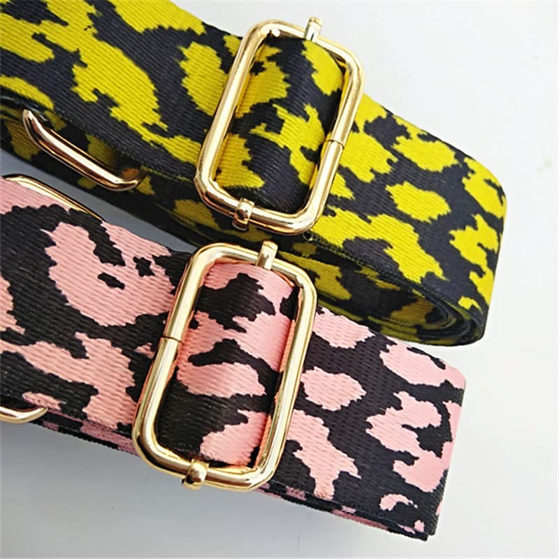 Tracolla Regolabile Per Borse – Motivo Leopardato, Larghezza 5 Cm, Lunghezza 80-130 Cm, Con Moschettoni, Accessorio Fai Da Te - 6