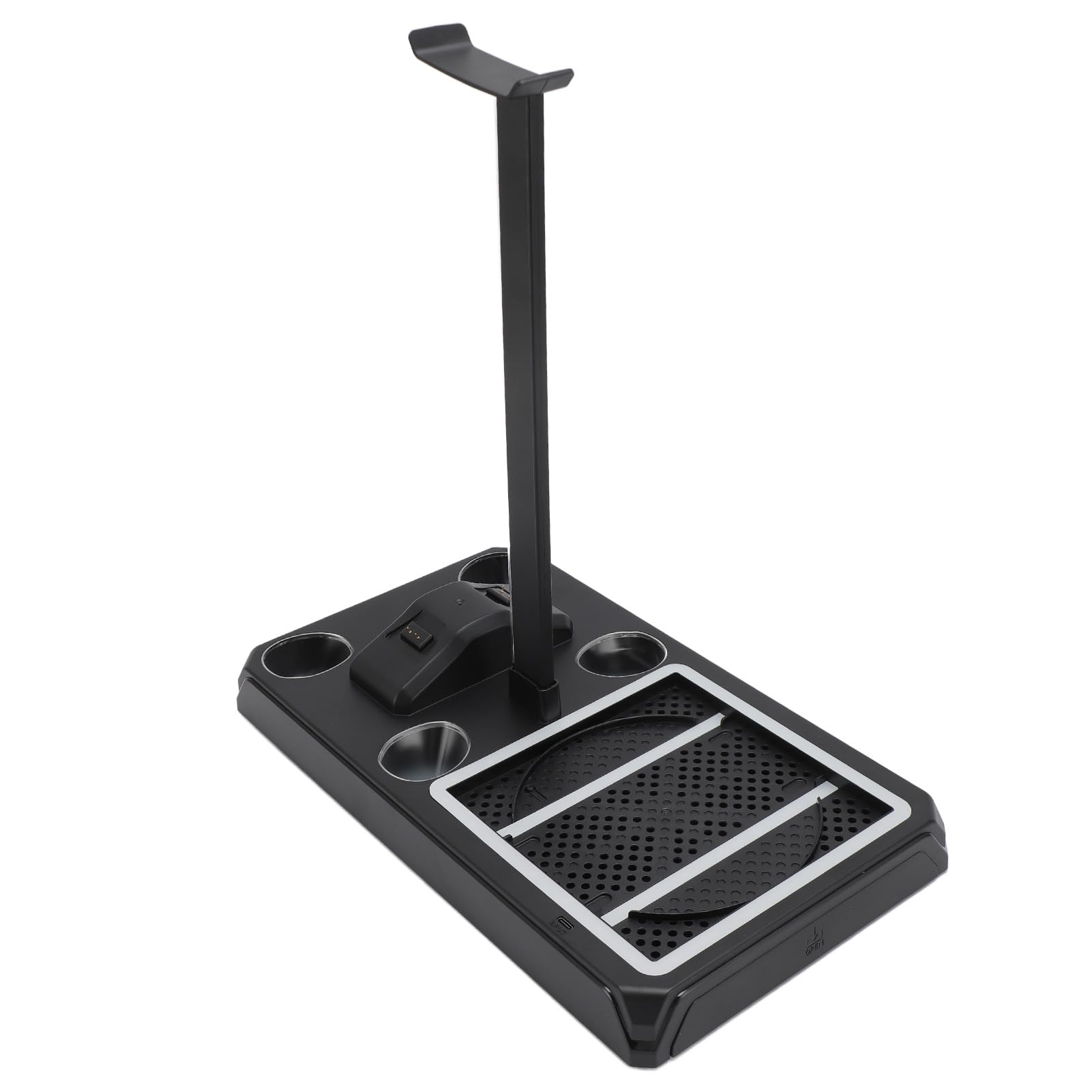 Estación de Carga del Ventilador de Enfriamiento de RGB para la Serie X de X, el de Refrigerador de la Muelle de Carga Dual Vertical con el Gancho de Auriculares de 12 Ranuras para la