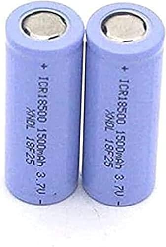 2 Baterías De Litio 18500 De 1500 MAh De Capacidad De Pie, Batería Recargable De 3.7 V Deslumbrante Linterna