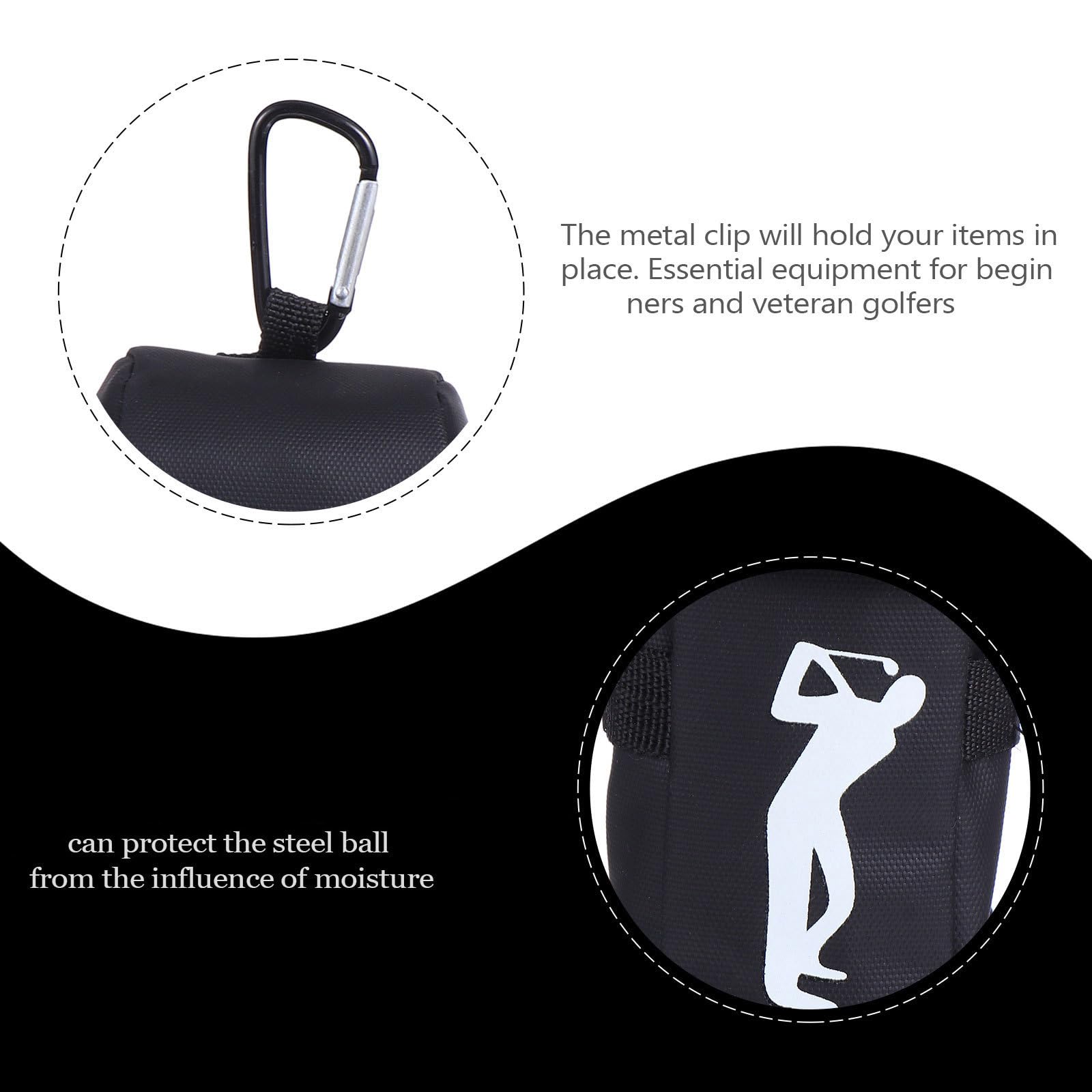 Tragbare Golfball Tasche aus Leichtem Material Kompakte Mini Aufbewahrungstasche für Bälle Einfache und Praktische Golfzubehör Tasche für Unterwegs und Platzsparendes Verstauen