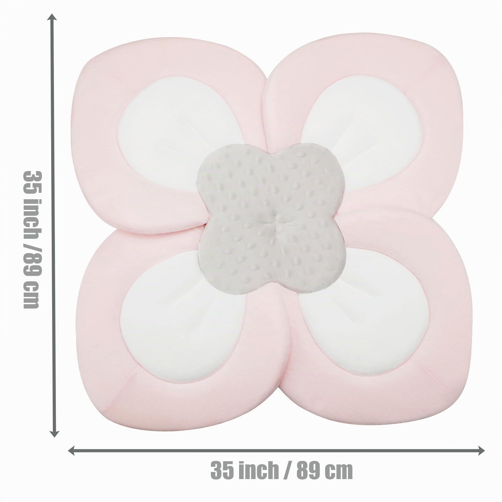 PandaEar Pad da Bagno per Bambini Neonati | Petali di Fiore Morbidi per Vasca da Bagno, Regalo Essenziale per la Doccia (Rosa)