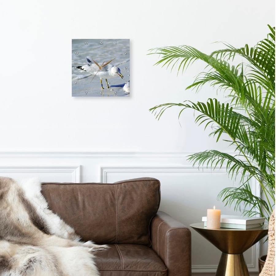 Reloj de pared 3dRose Seagull 13x13 pulgadas miniatura 2