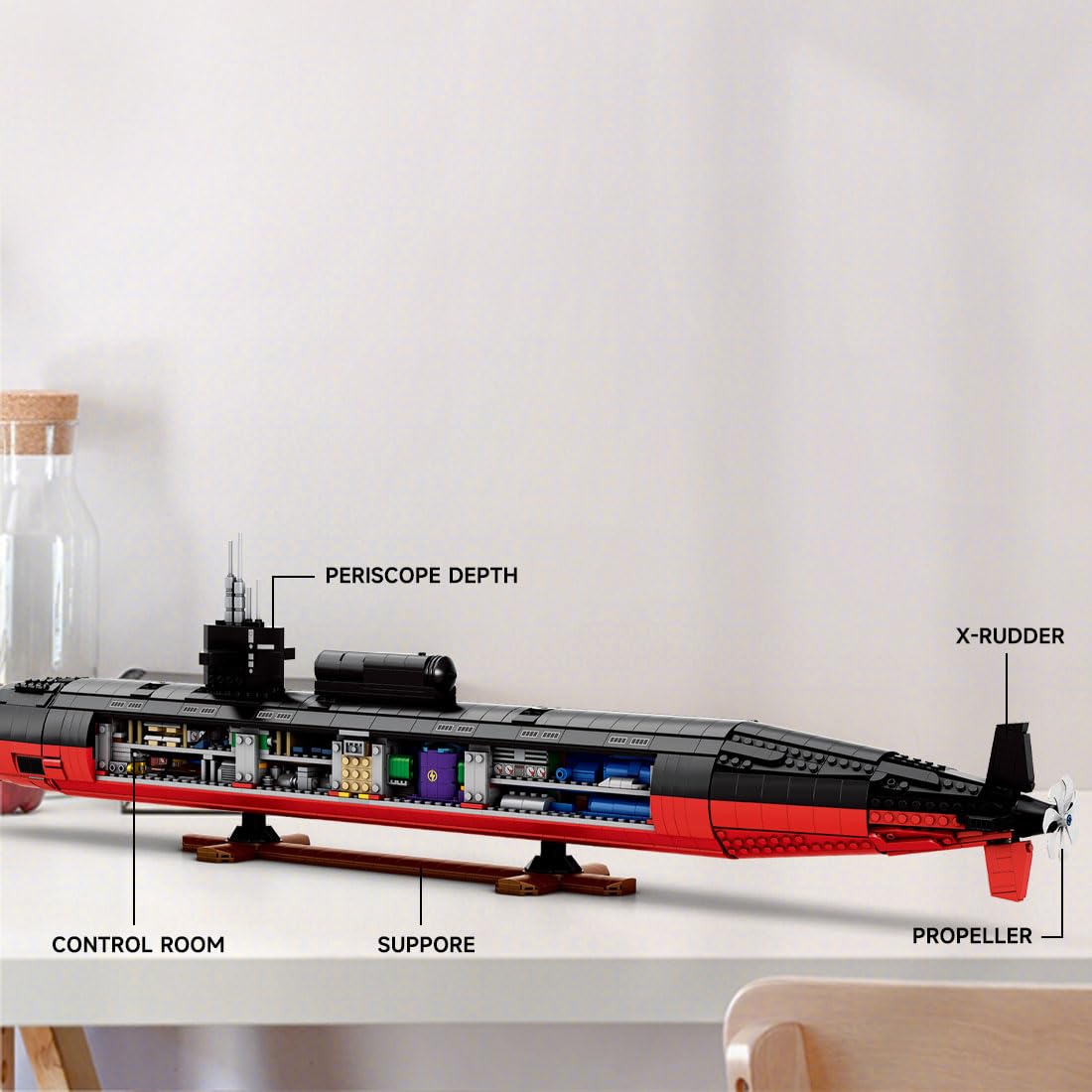 Amazon.co.jp: CubiMythx ロサンゼルス級潜水艦ビルディングブロックと