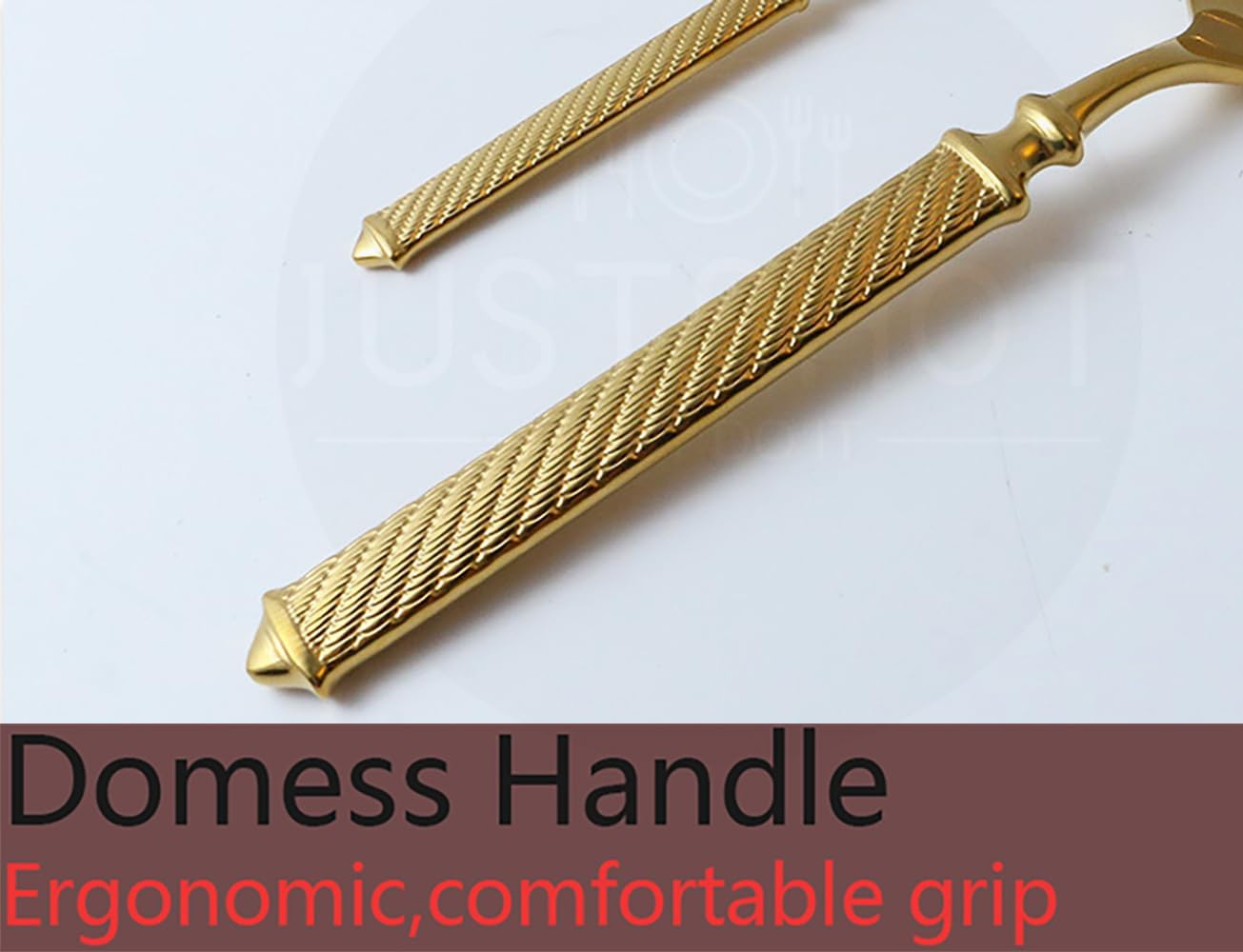 JUSTSHOT 24 Piece Gold Silverware Set for 6,Unique 1810 Stainless Steel Hammered Flatware Set,Forged with Handcrafted Texture Handles Cutlery Flatware Set,Mirror Polished,Dishwasher Safe