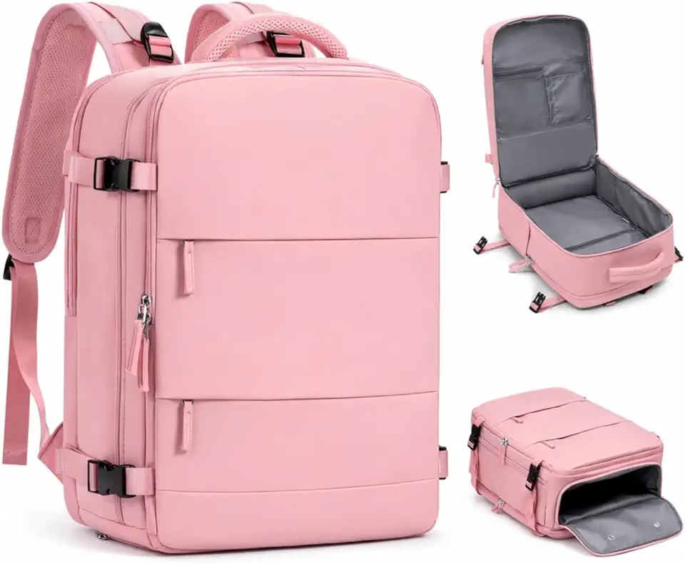 Mochila Viral Viagem Avião Impermeável Low Cost Compartimento P/Sapatos P/Notebook P/Objetos Úmidos Saída Usb