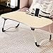 Foldable Bed Tray Lap Desk, Portable Lap Desk for Laptop, Notebook Table, Small Desk with Phone Slots Folding Laptop Stand, Perfect for Watching Movie on Bed Or As Personal Dinning Table