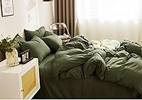 Vista 28 de Nanko Juego de funda de edredón beige tamaño Queen, 3 piezas - Funda de ropa de cama de edredón de plumón de microfibra suave de lujo con cremallera