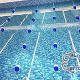 Schwimmbad-Seil und Schwimmer-Set, 7 m, Sicherheitsspur-Trennwand für Pools und Strände, langlebige Schwimmleine für Wassersicherheit, ideal für Schwimmtraining und Veranstaltungen
