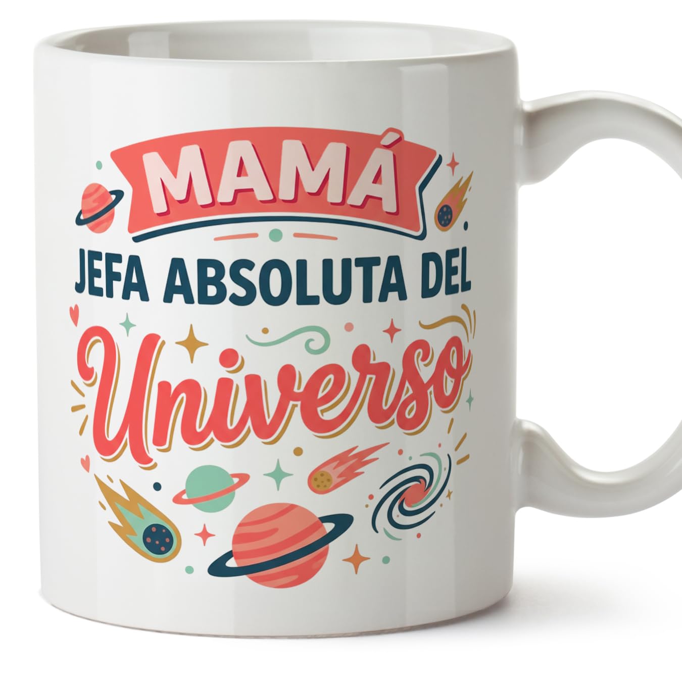 MUGFFINS Taza mamá con frase Para el mundo eres una madre pero para la familia eres el mundo en Español | regalo madre | 330 Ml 11 oz | Idea original para regalar | progenitores v1 — view 28
