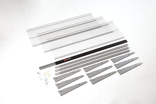 Miniatura 2 de Rubbermaid Fasttrack Rail Storage - Kit de 3 estantes de 48 x 12 pulgadas, 350 libras por estante, para el hogar, garaje, cobertizoorganización de