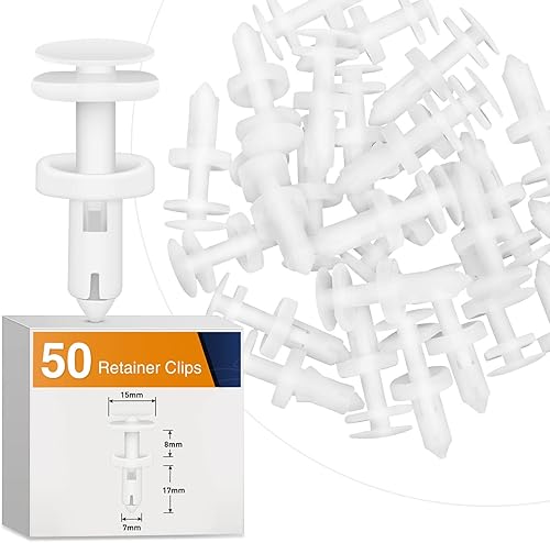 Miniatura 8 de GOOACC 25 clips para panel de puerta tamaño de agujero de 14 pulgadas clips de remache de nailon tipo empuje para GM Chevrolet Trucks Cadillac