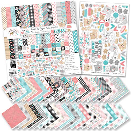 Miss Kate Cuttables Paper & Sticker Kit - The Purrrfect