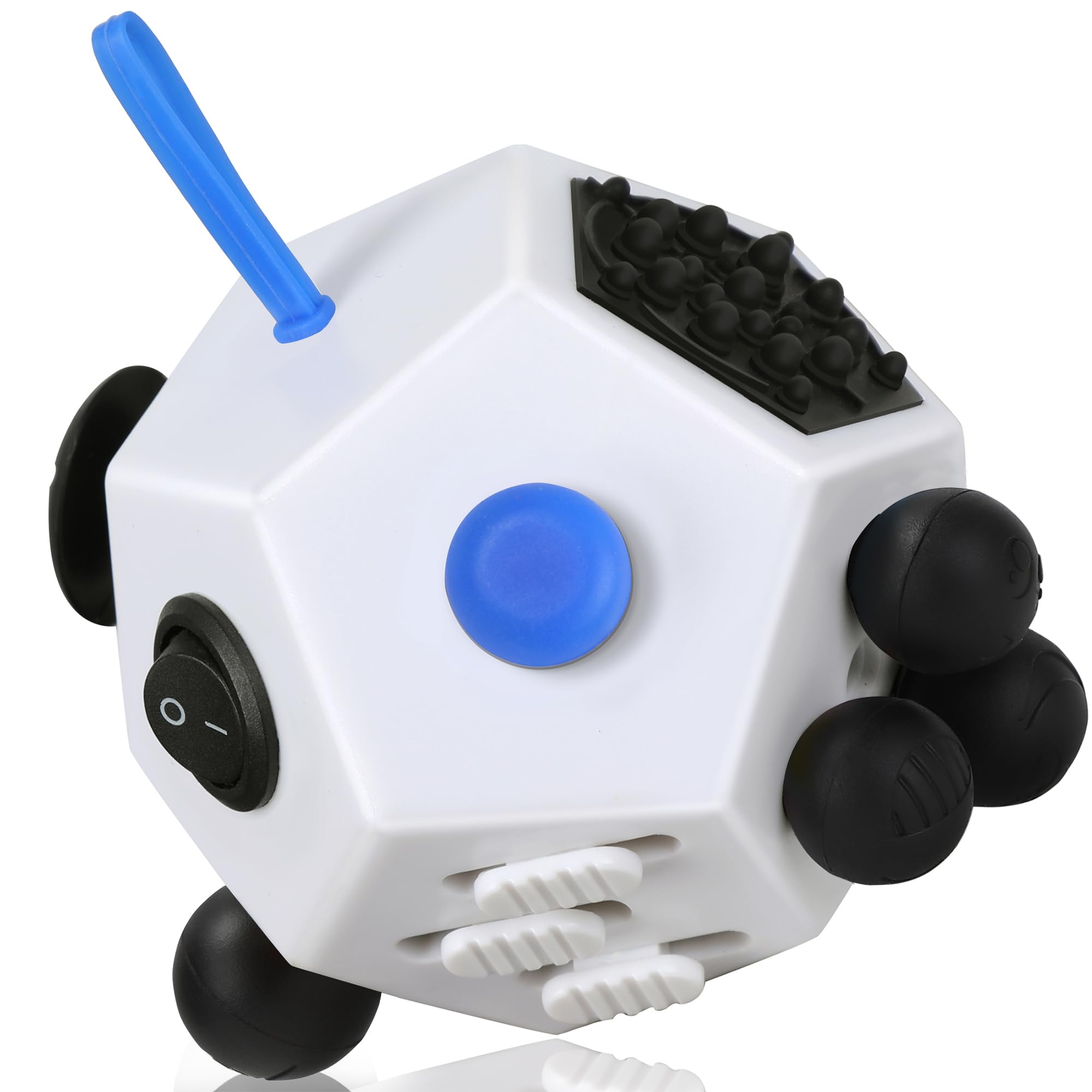 VCOSTORE Fidget Cube with 12 Sides - Original Cubo Antiestres Adultos Dado Antiestres Fidget Cube Toy for All Ages with ADHD, Add, ASD, ADHD — view 14